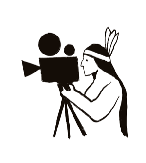 Niwot Film Festival — Indigenous filmmaker at a film camera